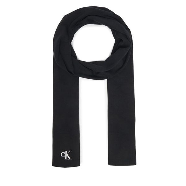 Szalik Calvin Klein. Czarne szaliki Calvin Klein, bez wzorów. Za 209,99 zł.