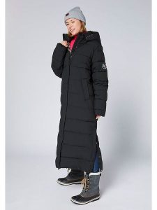 Chiemsee Płaszcz pikowany w kolorze czarnym rozmiar: S. Czarne płaszcze Chiemsee, s, bez wzorów, bez kaptura. Za 460,12 zł.