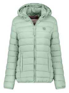 Geographical Norway Kurtka pikowana w kolorze zielonym rozmiar: L. Zielone kurtki Geographical Norway, l, bez wzorów, bez kaptura. Za 180,06 zł.