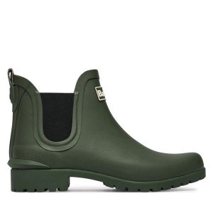 Kalosze Barbour. Zielone kalosze Barbour, bez wzorów. Za 349,99 zł.