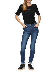 S.Oliver Koszulka w kolorze czarnym rozmiar: 42. Czarne bluzki s.Oliver, s, bez wzorów, bez kołnierzyka, bez ramiączek. Za 34,99 zł.