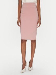 Rinascimento Spódnica ołówkowa CFC0122808003 Różowy Regular Fit. Czerwone spódnice Rinascimento, xl, bez wzorów, z syntetyku. Za 259,99 zł.