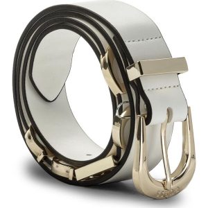 Pasek Damski GUESS - Not Coordinated Belts BW7018 VIN30 OWI. Białe paski marki Guess, w paski, ze skóry ekologicznej. W wyprzedaży za 159,00 zł.