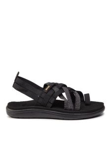 Teva Sandały Voya Strappy 1099271 Czarny. Czarne buty trekkingowe Teva, z materiału, bez zapięcia. Za 199,99 zł.