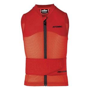Kamizelka Atomic LIVE SHIELD Vest JR. Czerwone kombinezony ATOMIC, m, bez wzorów, z meshu, młodzieżowe, bez kołnierzyka, bez ramiączek. Za 349,00 zł.