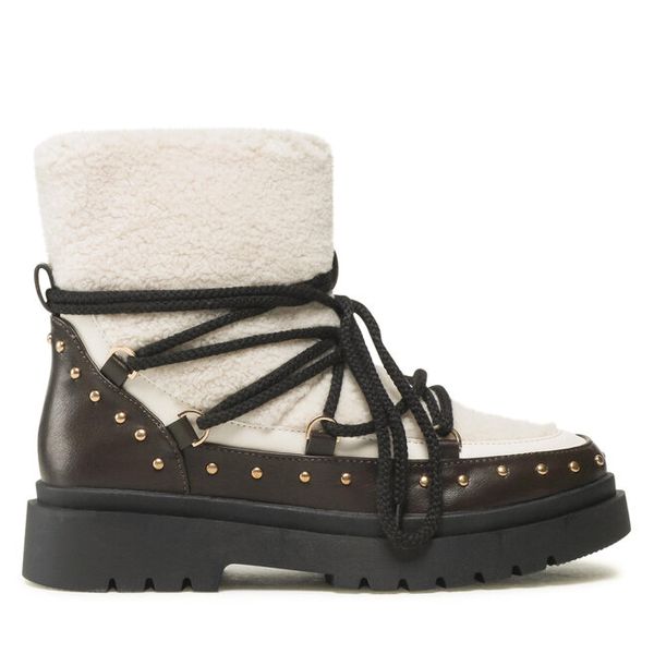 Botki DeeZee. Brązowe botki DeeZee, bez wzorów, bez obcasa, na płaskiej podeszwie, bez zapięcia. Za 199,99 zł.