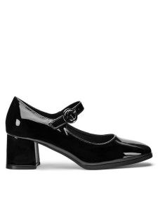 Jenny Fairy Czółenka HY20246-2A Czarny. Czarne czółenka Jenny Fairy, bez wzorów, ze skóry, bez obcasa, bez zapięcia. Za 129,99 zł.