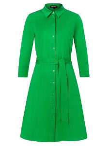 More & More Sukienka w kolorze zielonym rozmiar: 36. Zielone sukienki More & More, na co dzień, bez wzorów, z bawełny, bez kołnierzyka, bez ramiączek, midi, proste. Za 172,89 zł.