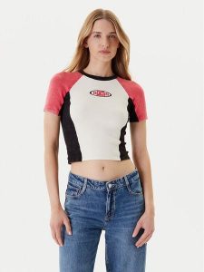 Guess T-Shirt W5YR44 Z2YJ2 Écru Regular Fit. Swetry klasyczne Guess, m, z aplikacjami, z wiskozy, bez kołnierzyka, bez ramiączek. Za 269,99 zł.