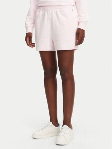 Tommy Hilfiger Szorty sportowe UW0UW05800 Różowy Regular Fit. Czerwone spodenki sportowe TOMMY HILFIGER, s, bez wzorów, z bawełny. Za 129,99 zł.