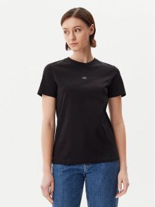 Calvin Klein Jeans T-Shirt J20J225243 Czarny Regular Fit. Czarne t-shirty Calvin Klein Jeans, xs, bez wzorów, z bawełny, bez kołnierzyka, bez ramiączek. Za 89,99 zł.