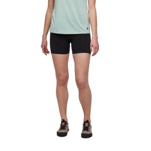 Krótkie Spodenki Damskie Black Diamond Sessions Shorts 5 In. Czarne szorty Black Diamond, bez wzorów, sportowe. W wyprzedaży za 216,40 zł.