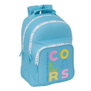 Plecak szkolny Benetton Spring Poliester 600D. Niebieskie plecaki Benetton. Za 248,45 zł.