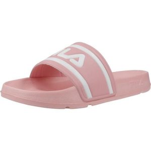 Klapki Fila Model Morro Bay Slipper Kolor Rose. Czerwone klapki Fila, bez wzorów, bez obcasa. Za 135,50 zł.