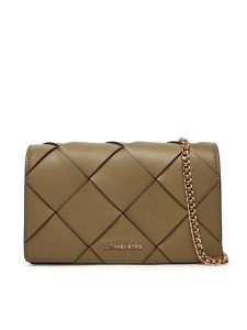 MICHAEL Michael Kors Torebka 32S5GJ6C8L Khaki. Brązowe torebki wieczorowe MICHAEL Michael Kors, bez wzorów, ze skóry, bez dodatków. Za 669,99 zł.