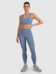 4F Legginsy treningowe szybkoschnące damskie - szare XS. Szare legginsy 4f, bez wzorów, z elastanu, z podwyższonym stanem. W wyprzedaży za 139,99 zł.