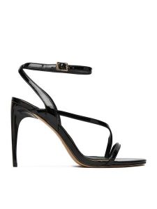 Eva Minge Sandały EO-TORI-LT2035-6 Czarny. Czarne sandały Eva Minge, bez wzorów, ze skóry, bez obcasa, bez zapięcia. Za 429,99 zł.