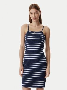 KARL LAGERFELD Sukienka codzienna B2W13043 Niebieski Slim Fit. Niebieskie sukienki KARL LAGERFELD, na co dzień, l, bez wzorów, z bawełny, bez kołnierzyka, bez ramiączek, proste. Za 649,99 zł.