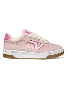 Vans Skórzane sneakersy w kolorze jasnoróżowym rozmiar: 40,5. Różowe trampki Vans, bez wzorów, bez zapięcia. Za 184,95 zł.