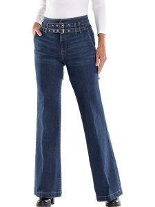 Heine Dżinsy - Comfort fit - w kolorze niebieskim rozmiar: 38. Niebieskie jeansy Heine, bez wzorów, z tkaniny, z podwyższonym stanem. Za 81,95 zł.