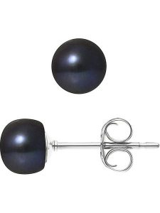 Mitzuko Kolczyki-wkrętki z perłami w kolorze granatowym rozmiar: onesize. Niebieskie kolczyki Mitzuko, z perłą, srebrne. Za 195,77 zł.