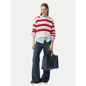 Torebka Tommy Hilfiger. Niebieskie torebki klasyczne TOMMY HILFIGER, bez wzorów, bez dodatków. Za 699,99 zł.