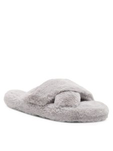 DeeZee Kapcie DE-16 Szary. Szare kapcie DeeZee, bez wzorów, z materiału. Za 79,99 zł.