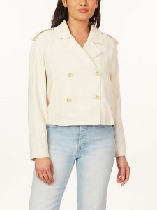 Scotch & Soda Kurtka przejściowa w kolorze kremowym rozmiar: M. Brązowe kurtki Scotch & Soda, m, bez wzorów, bez kaptura. Za 237,17 zł.