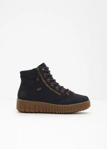 Wysokie sneakersy marki Rieker z membraną Tex. Niebieskie buty sportowe bonprix, bez wzorów, bez zapięcia. Za 389,99 zł.