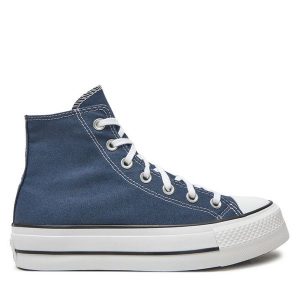Trampki Converse. Niebieskie trampki Converse, bez wzorów, bez zapięcia. Za 339,99 zł.