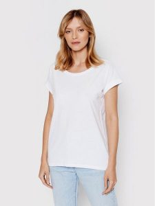Vila T-Shirt Dreamers 14025668 Biały Regular Fit. Białe t-shirty Vila, l, bez wzorów, z syntetyku, bez kołnierzyka, bez ramiączek. Za 74,99 zł.