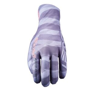 Rękawiczki MISTRAL INFINIUM STRETCH - CAMO GREY/RED (szaro-czerwone) - L/10. Czerwone rękawiczki FIVE GLOVES, bez wzorów. Za 204,00 zł.