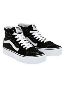 Vans Skórzane sneakersy "Sk8-Hi" w kolorze czarnym rozmiar: 39. Czarne trampki Vans, bez wzorów, za kostkę, bez zapięcia. Za 295,99 zł.