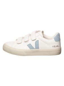 Veja Skórzane sneakersy "Recife" w kolorze biało-błękitnym rozmiar: 39. Białe trampki Veja, bez wzorów, bez zapięcia. Za 505,13 zł.
