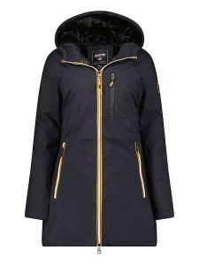 Canadian Peak Parka "Cassimineak" w kolorze granatowym rozmiar: XL. Niebieskie płaszcze Canadian Peak, xl, z aplikacjami, bez kaptura. Za 198,10 zł.
