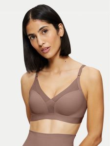 Triumph Biustonosz bezfiszbinowy Shape Smart 10217858 Brązowy. Brązowe biustonosze Triumph, bez wzorów, z syntetyku. Za 149,99 zł.