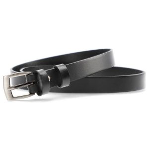 Czarny Skórzany Pasek Damski Armodo. Czarne paski Armodo, z aplikacjami, ze skóry, eleganckie. Za 69,00 zł.