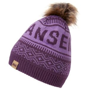 Czapka zimowa unisex Helly Hansen Champow Beanie. Fioletowe czapki Helly Hansen, bez wzorów. Za 64,99 zł.