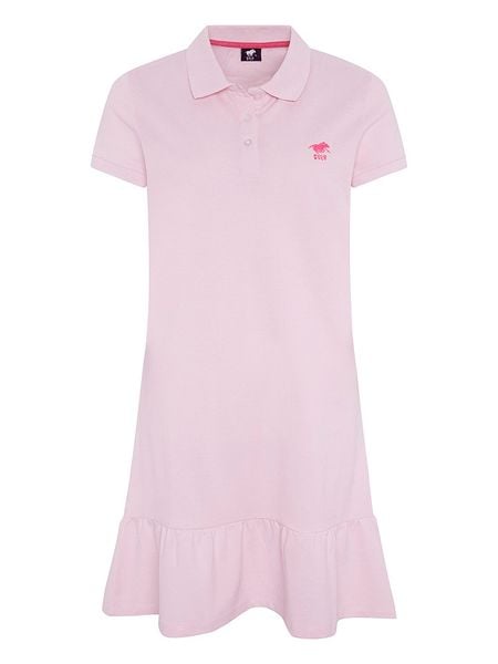 Polo Sylt Sukienka polo w kolorze jasnoróżowym rozmiar: S. Różowe sukienki Polo Sylt, s, bez wzorów, z bawełny, bez kołnierzyka, bez ramiączek, midi. Za 91,56 zł.