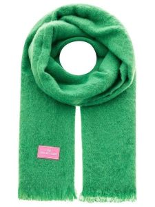 Zwillingsherz Szal w kolorze zielonym - 180 x 60 cm rozmiar: onesize. Zielone szaliki Zwillingsherz, bez wzorów, z materiału. Za 82,99 zł.