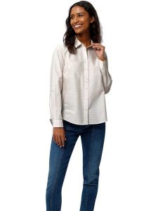 Heine Bluzka w kolorze beżowo-białym rozmiar: 42. Białe bluzki Heine, bez wzorów, bez kołnierzyka, bez ramiączek. Za 60,99 zł.