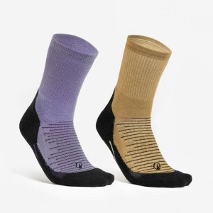 Skarpety turystyczne Quechua Hike 100 długie Limit. x 2 pary. Skarpetki QUECHUA, bez wzorów, z bawełny. Za 44,99 zł.