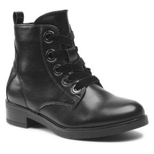 Trzewiki Clara Barson. Czarne botki Clara Barson, bez wzorów, bez obcasa, na płaskiej podeszwie, bez zapięcia. Za 83,98 zł.