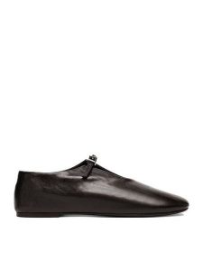 Gino Rossi Baleriny EO-ELSA-V2080 Czarny. Czarne balerinki Gino Rossi, bez wzorów, ze skóry, bez obcasa, bez zapięcia. Za 299,99 zł.