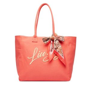 Torebka Liu Jo. Pomarańczowe shopper bag Liu Jo, bez wzorów, bez dodatków. Za 469,99 zł.