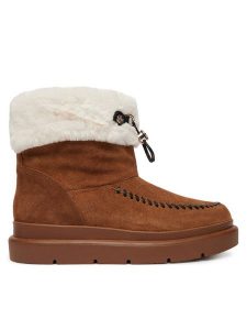 Guess Śniegowce FLFKEN LEA10 Brązowy jasny. Brązowe buty zimowe Guess, ze skóry, bez obcasa, bez zapięcia. Za 714,99 zł.