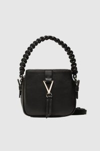 VALENTINO Czarna torebka Miranda Camera Bag. Czarne torebki klasyczne Valentino by Mario Valentino, bez wzorów, bez dodatków. W wyprzedaży za 399,99 zł.