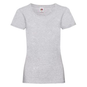 Koszulka Damska Valueweight Heather T-shirt. Szare bluzki FRUIT OF THE LOOM, s, bez wzorów, bez kołnierzyka, bez ramiączek. Za 39,99 zł.
