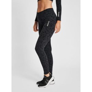 Damskie bezszwowe legginsy mid-rise Hummel Mt Pi. Czarne legginsy Hummel, bez wzorów. Za 148,50 zł.