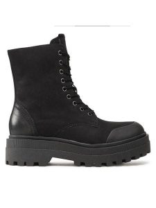 Lasocki Trapery WI16-UTRA-02 Czarny. Czarne buty zimowe Lasocki, z nubiku, bez obcasa, bez zapięcia. Za 279,99 zł.